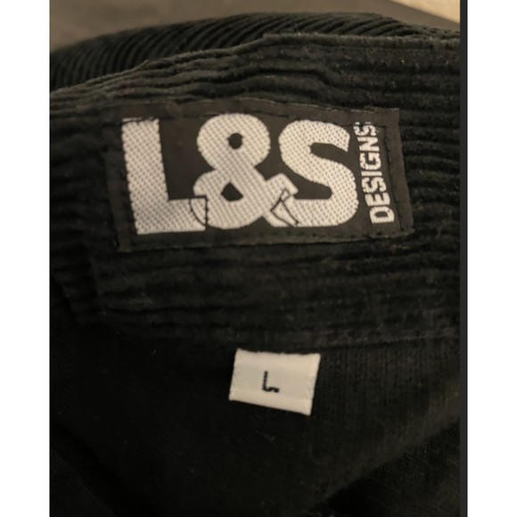 L&S Designs Vintage 90's Corduroy Button Down Long Cargo Skirt - Sz L - Picture 9 of 10